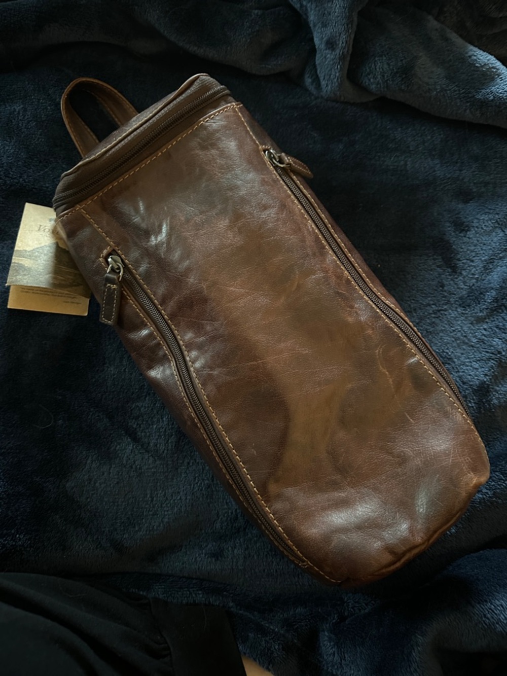 Jack Georges Voyager Collection Brown Leather Champagne Bag 7512 - Picture 2 of 7